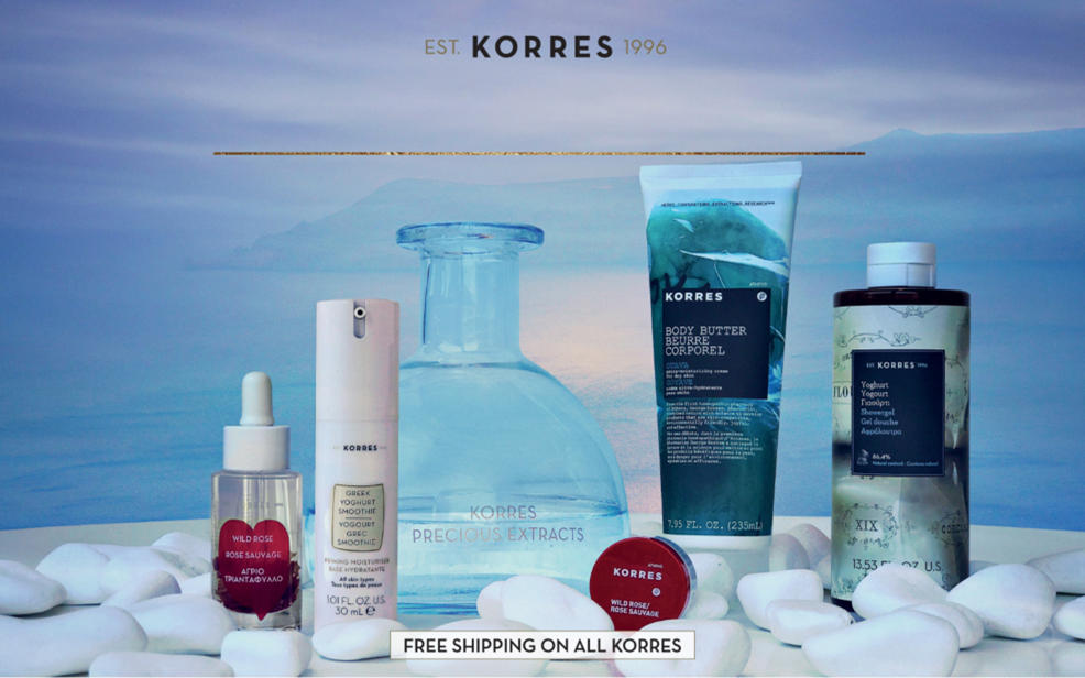 Korres established 1996. Free shipping on all korres