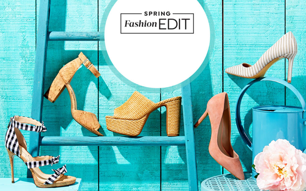 high-heeled sandals in a variety of colors and styles.
