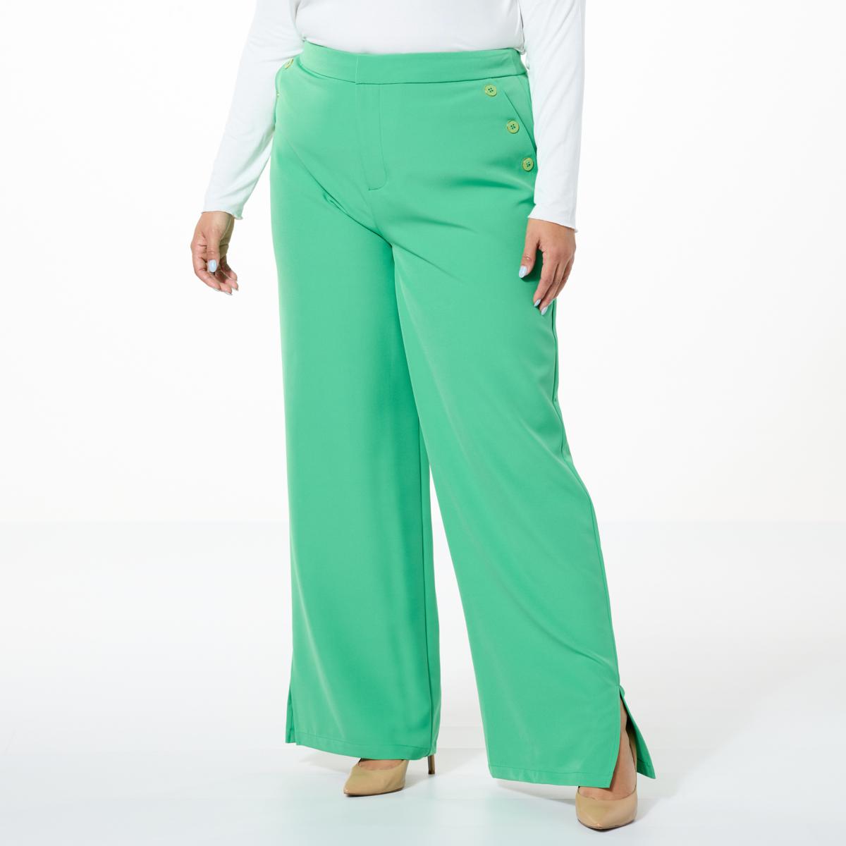 G By Giuliana Twill Wide Leg Sailor Pant Hsn