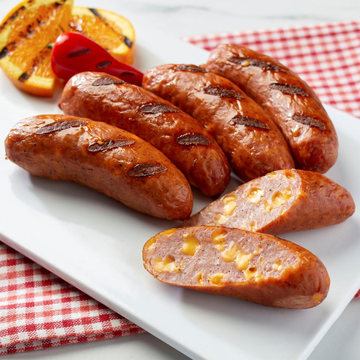 KG S BBQ 5 Lbs Cheddar Stuffed Sausages Auto Ship 23301367 HSN