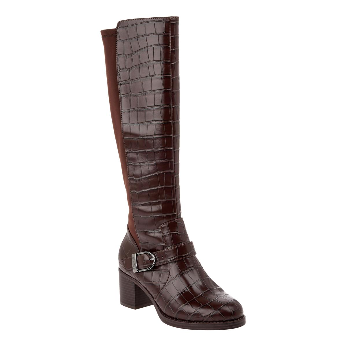 Vince Camuto Zennia Wide Calf Tall Boot With Stretch Back Hsn