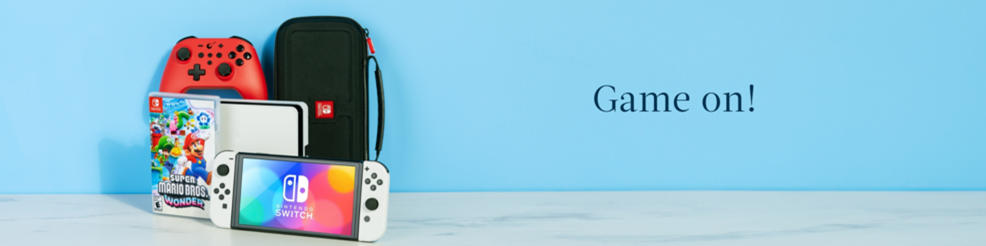 Game on! Game consoles.