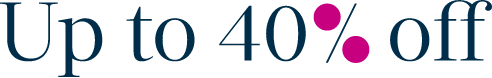 Up to 40% off