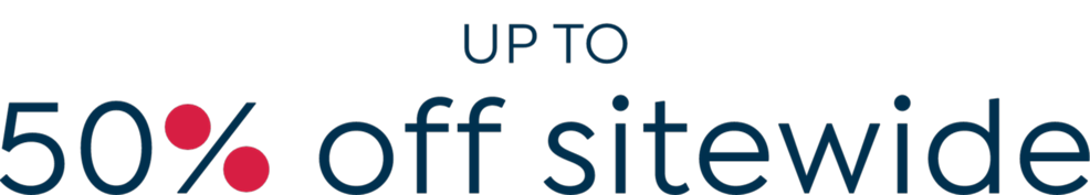 Up to 50% off sitewide