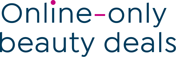 Online-only beauty deals