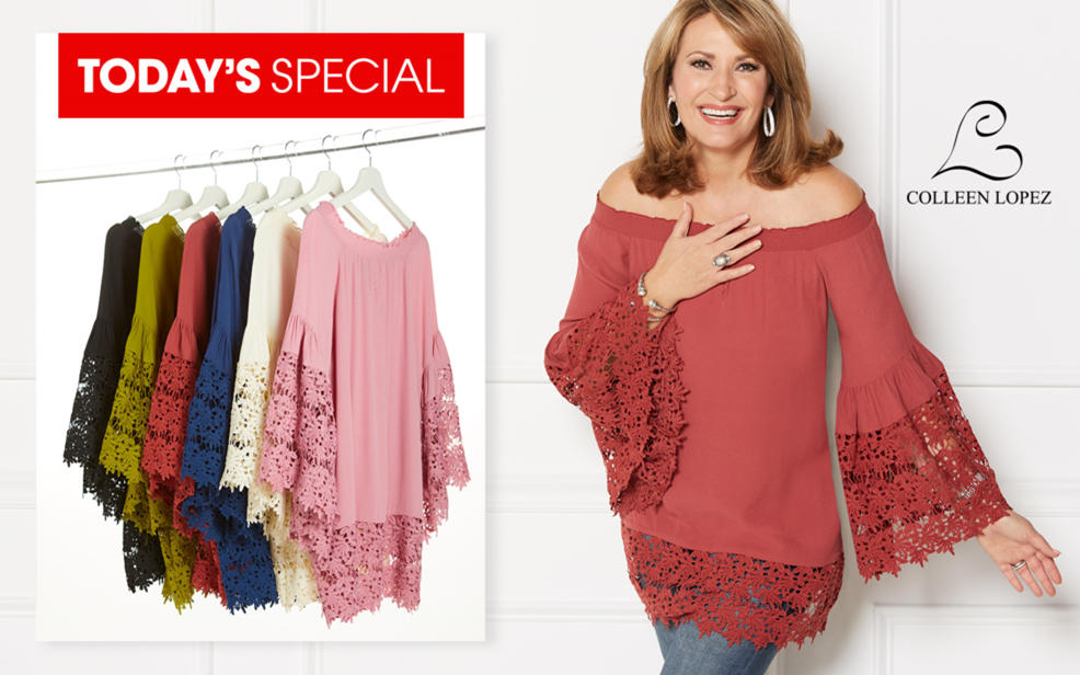 hsn off the shoulder tops