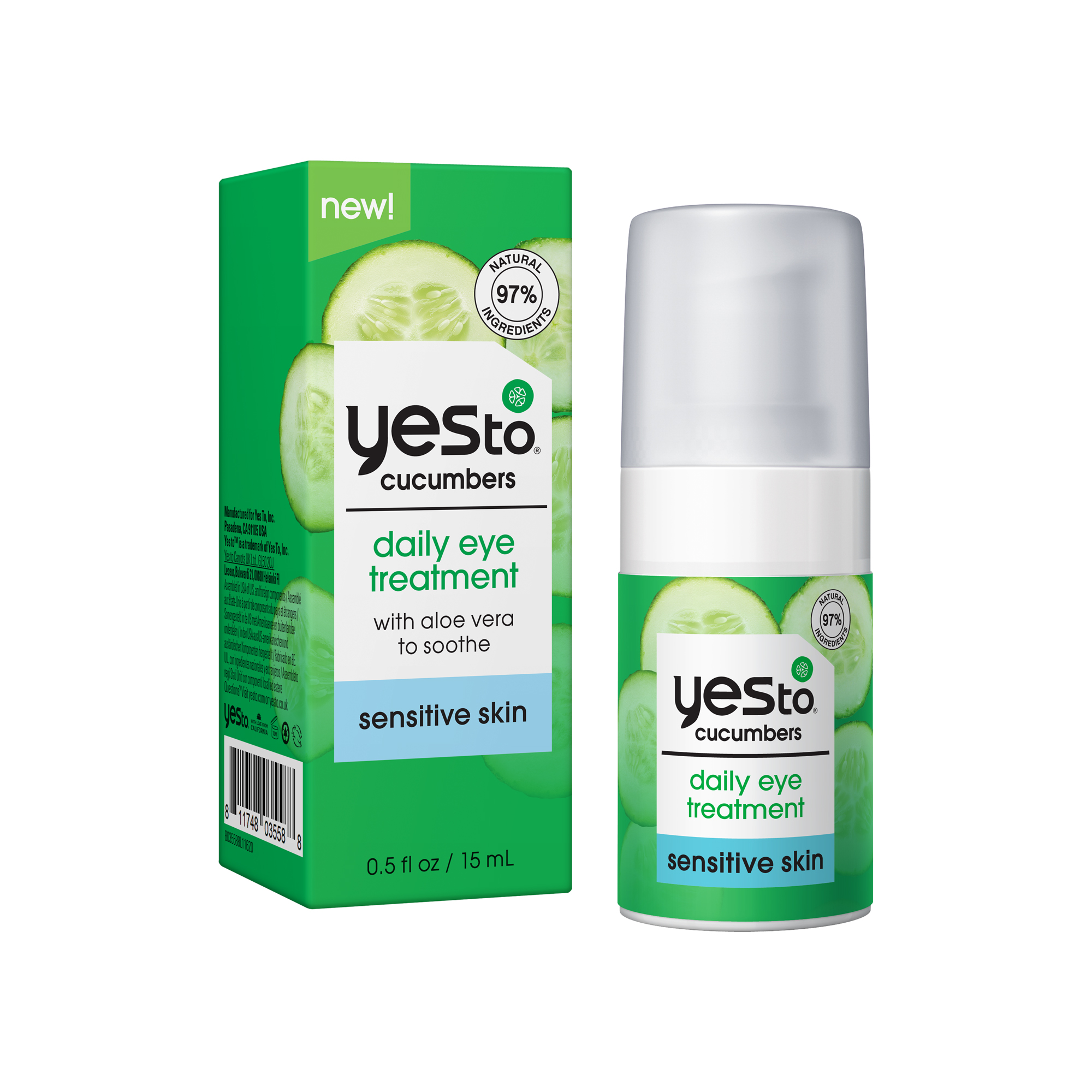 Yes To Cucumbers Daily Eye Treatment 20274069 HSN