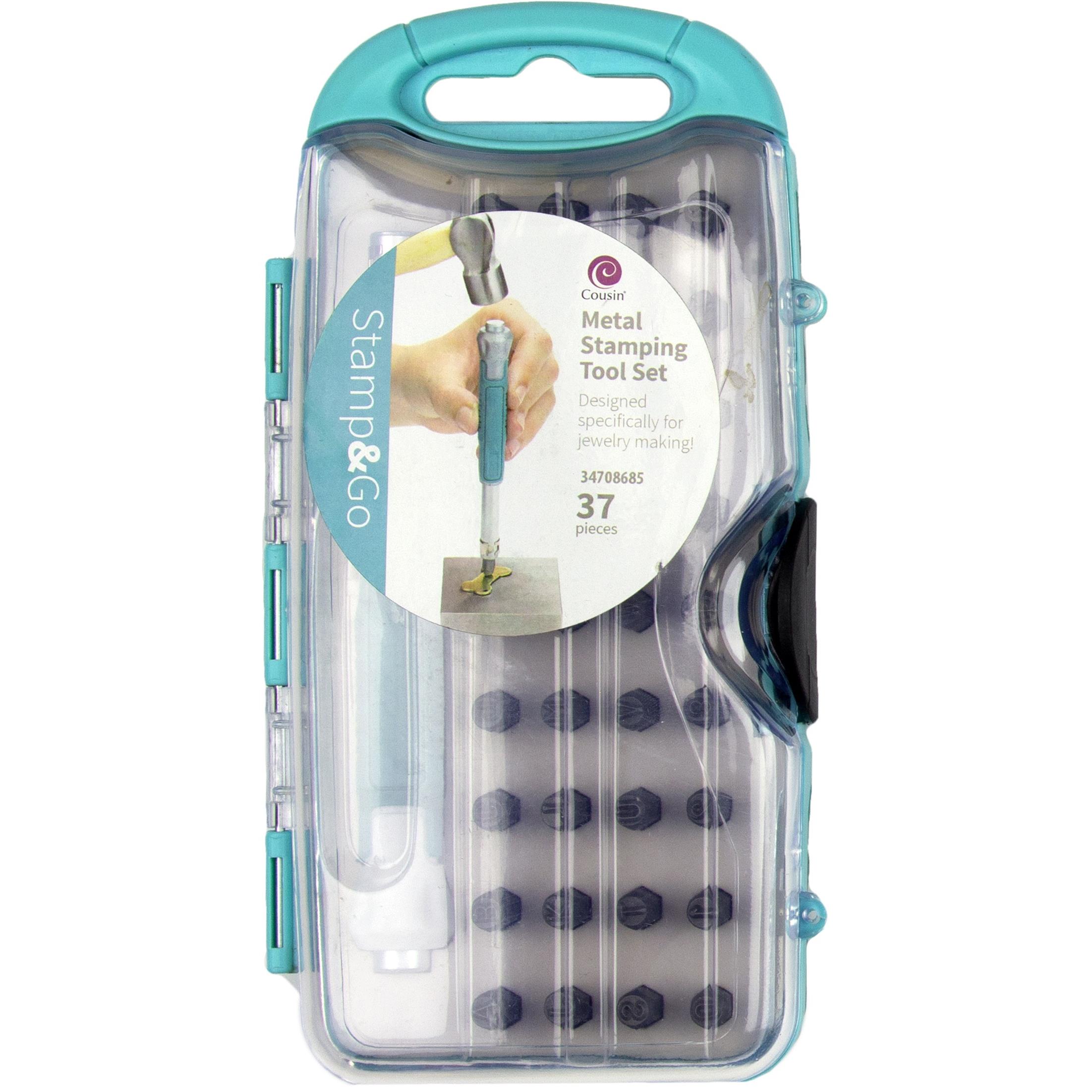 Stamp and Go Metal Stamping Tool Kit Silver/Teal 20281269 HSN