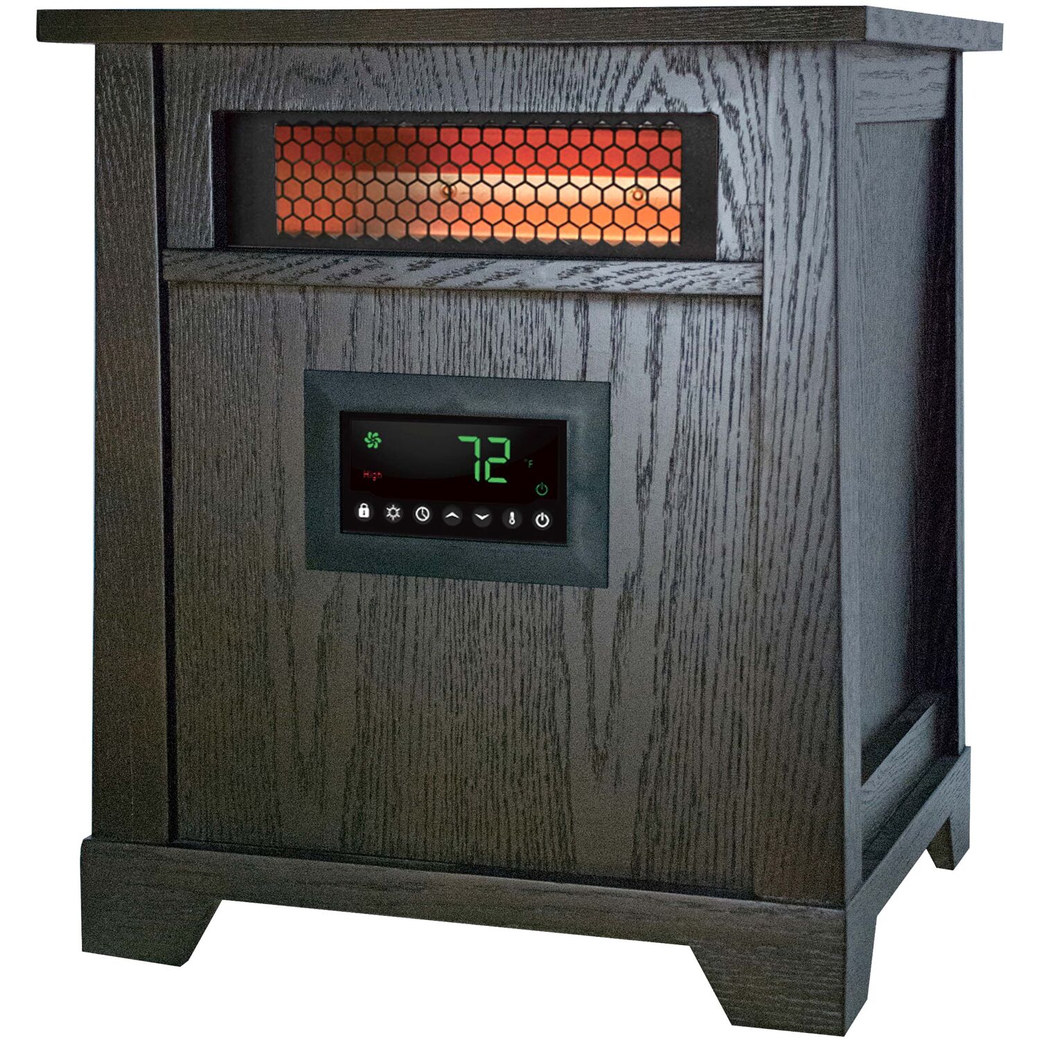 Lifesmart 6-Element Infrared Heater with Wood Cabinet - 20434067 | HSN