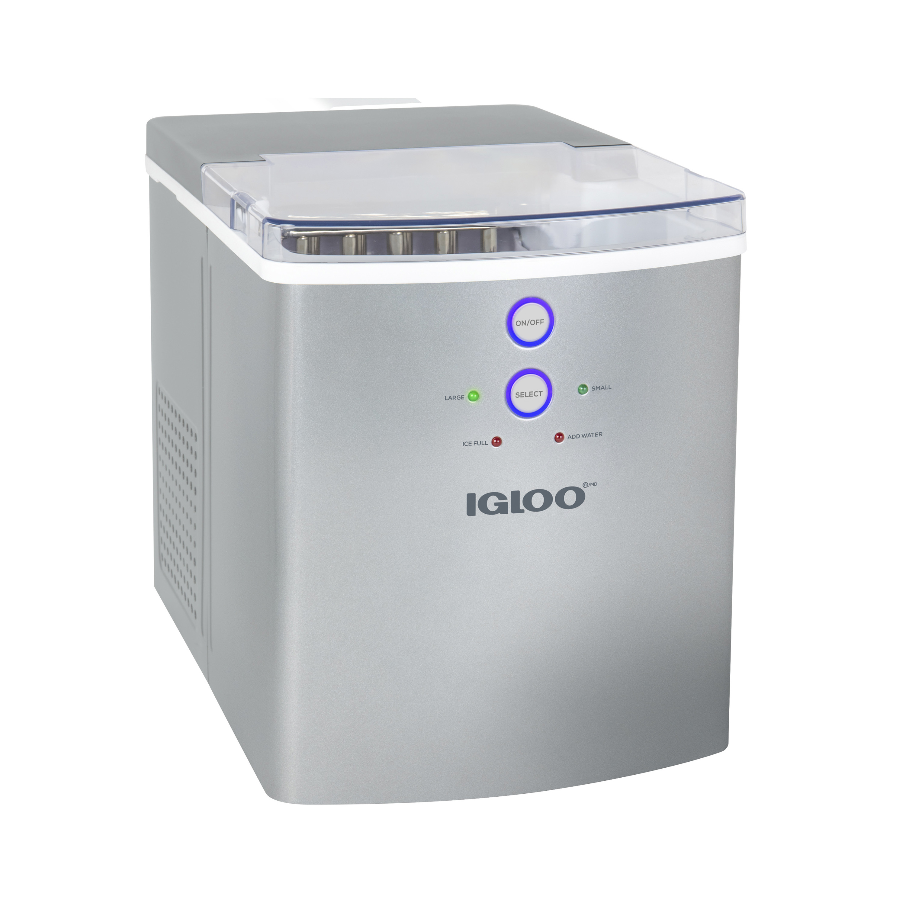 Igloo 33lb. Automatic Portable Countertop Ice Maker Machine, Silver
