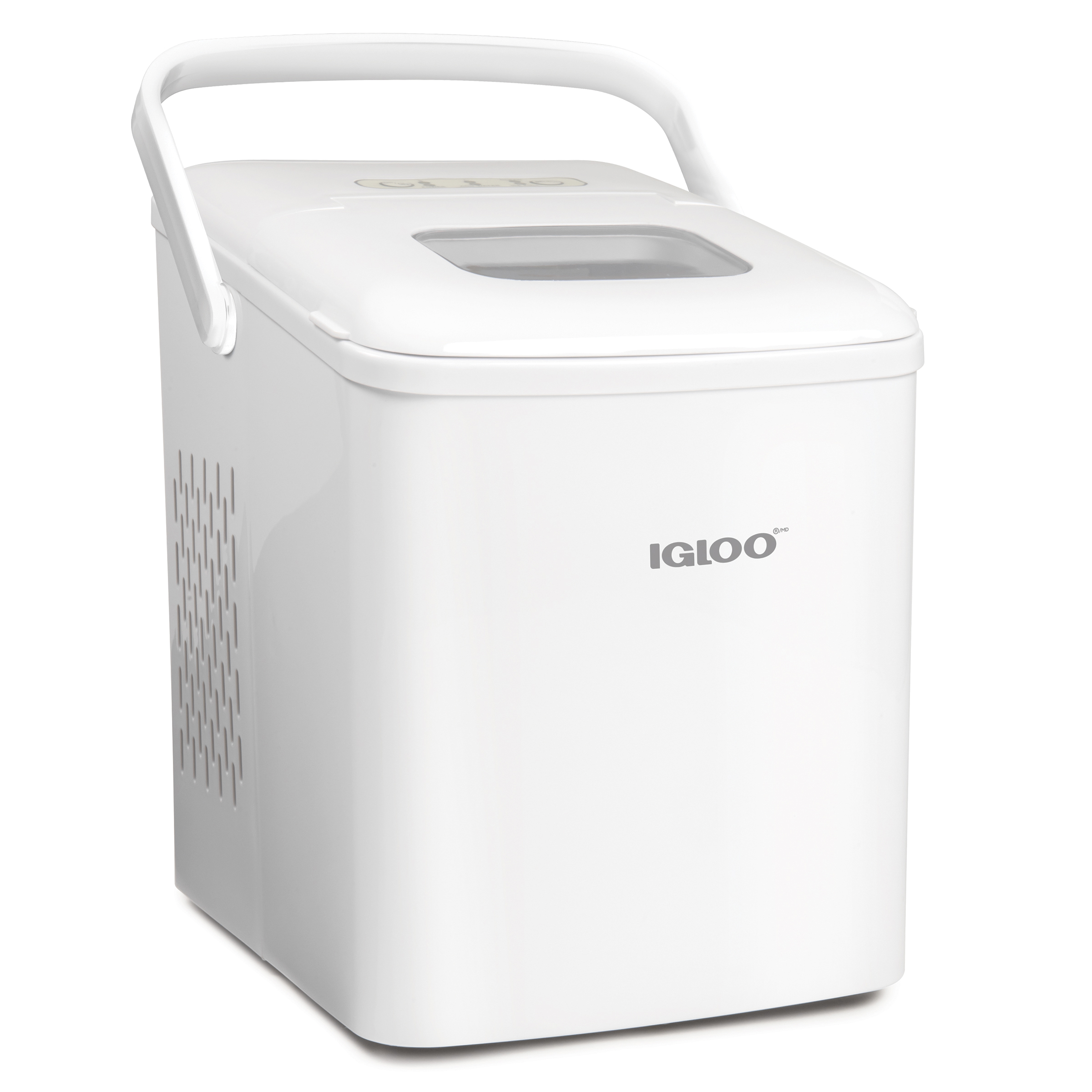 Igloo 26lb. SelfCleaning Portable Ice Maker with Handle, White