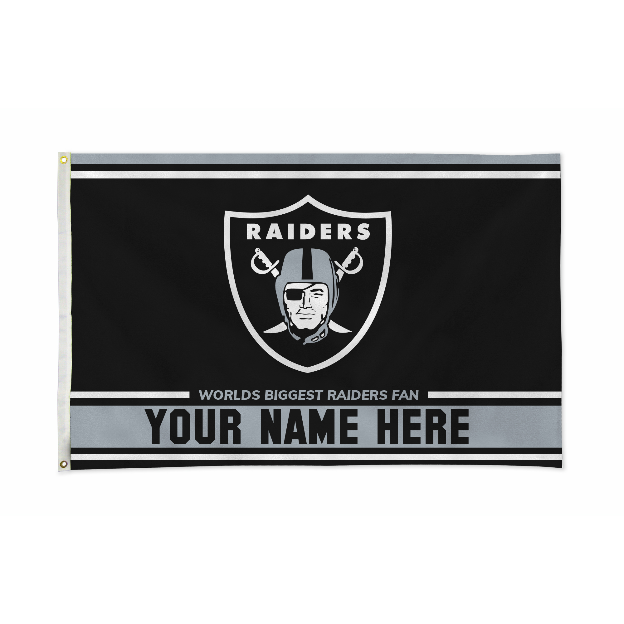Officially Licensed NFL Las Vegas Raiders Personalized Banner Flag 20649454 HSN