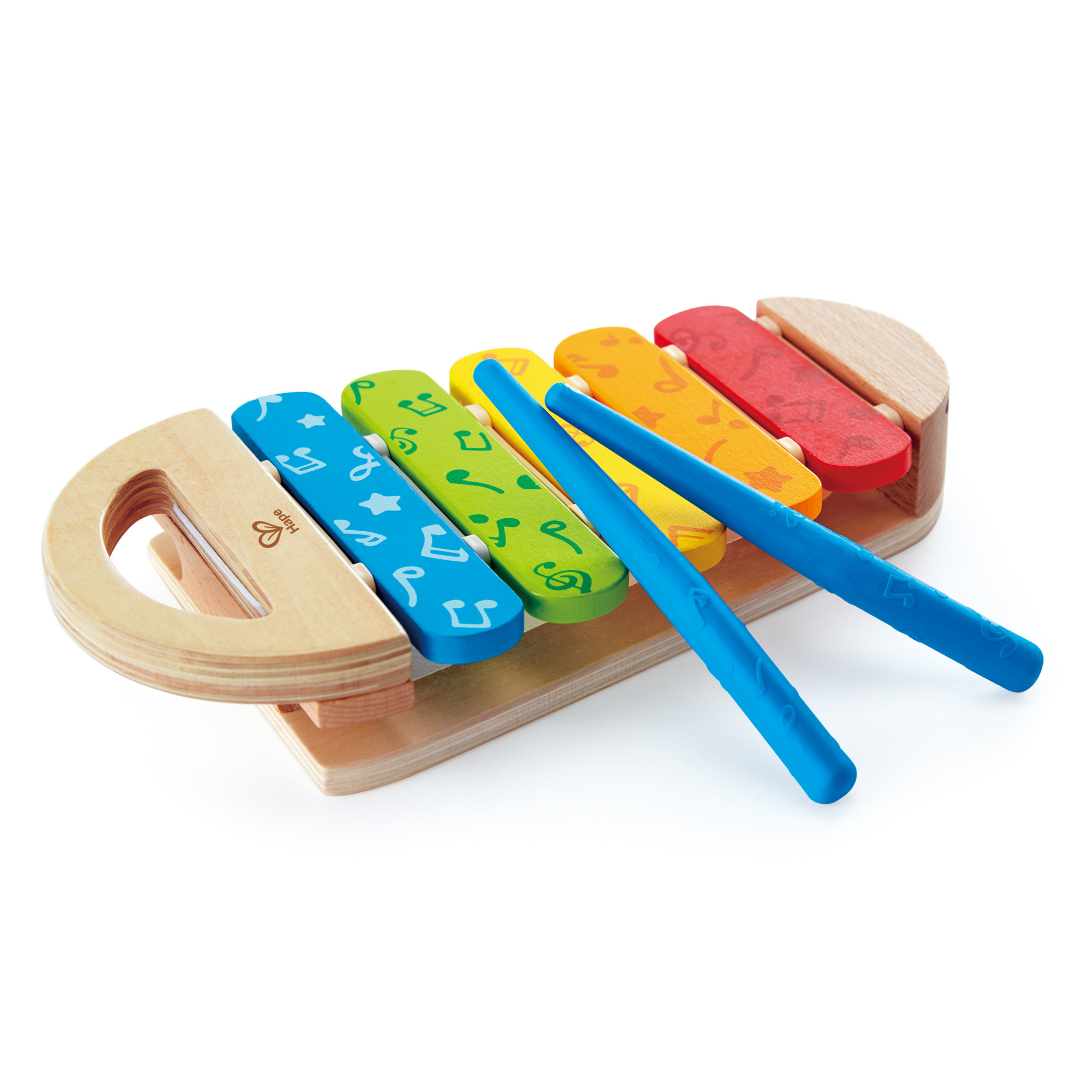 Hape Rainbow Xylophone Wooden Kids Musical Instrument Toy 23106826 HSN