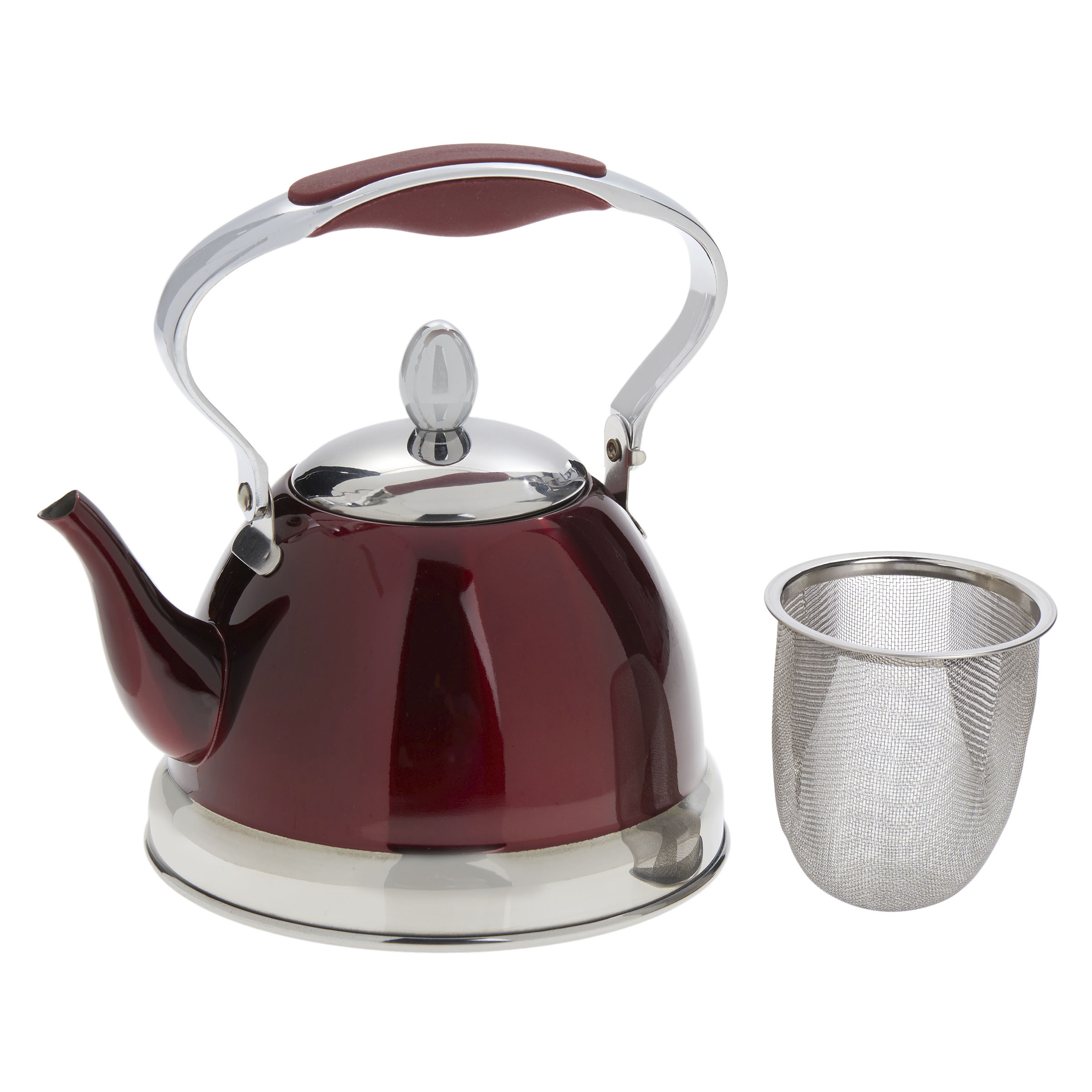 Wolfgang Puck Stainless Steel Petite Kettle and Tea Pot with Infuser