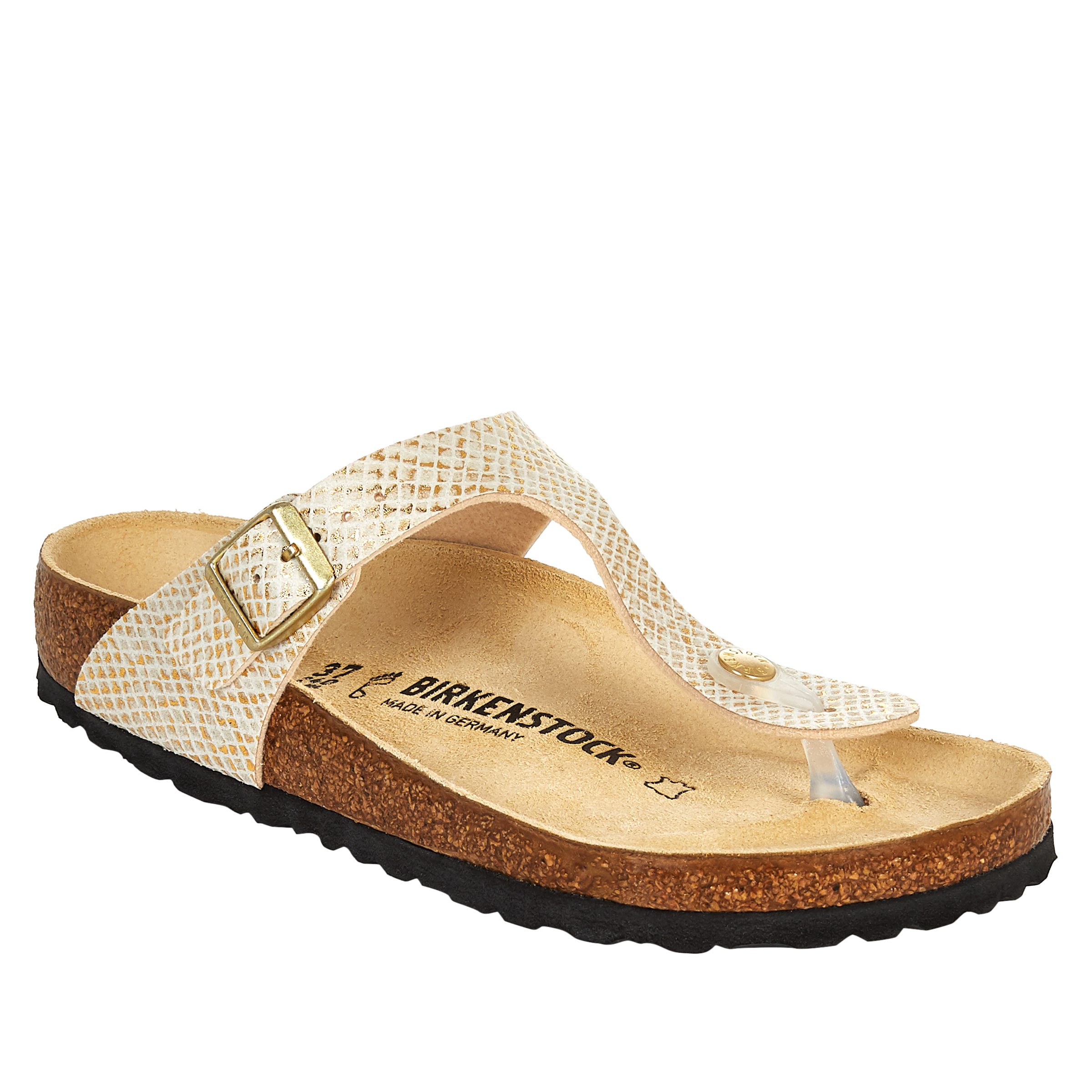 birkenstock gizeh python brown