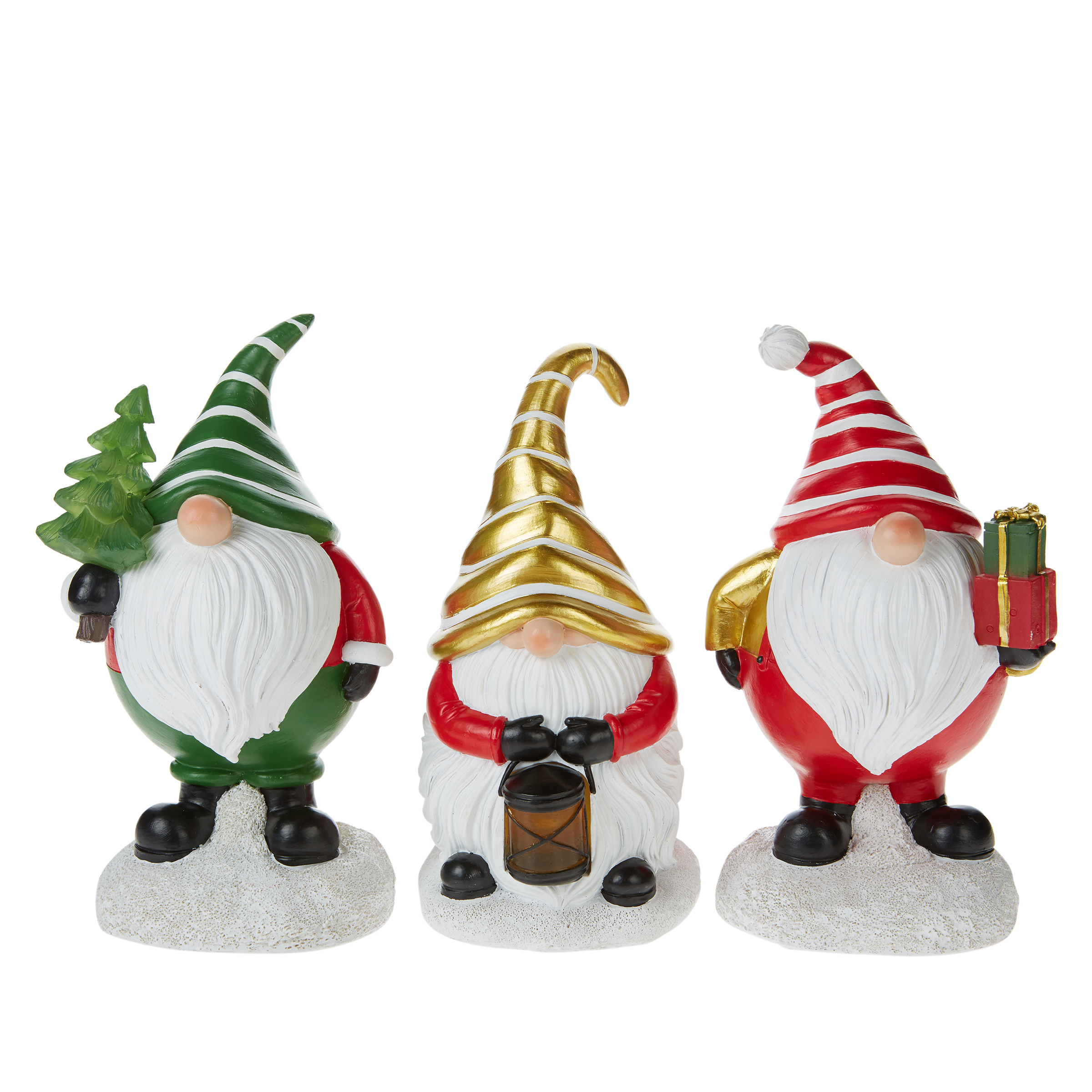 Winter Lane Set of 3 LED Holiday Gnomes with 4Hour Timers 20032476 HSN