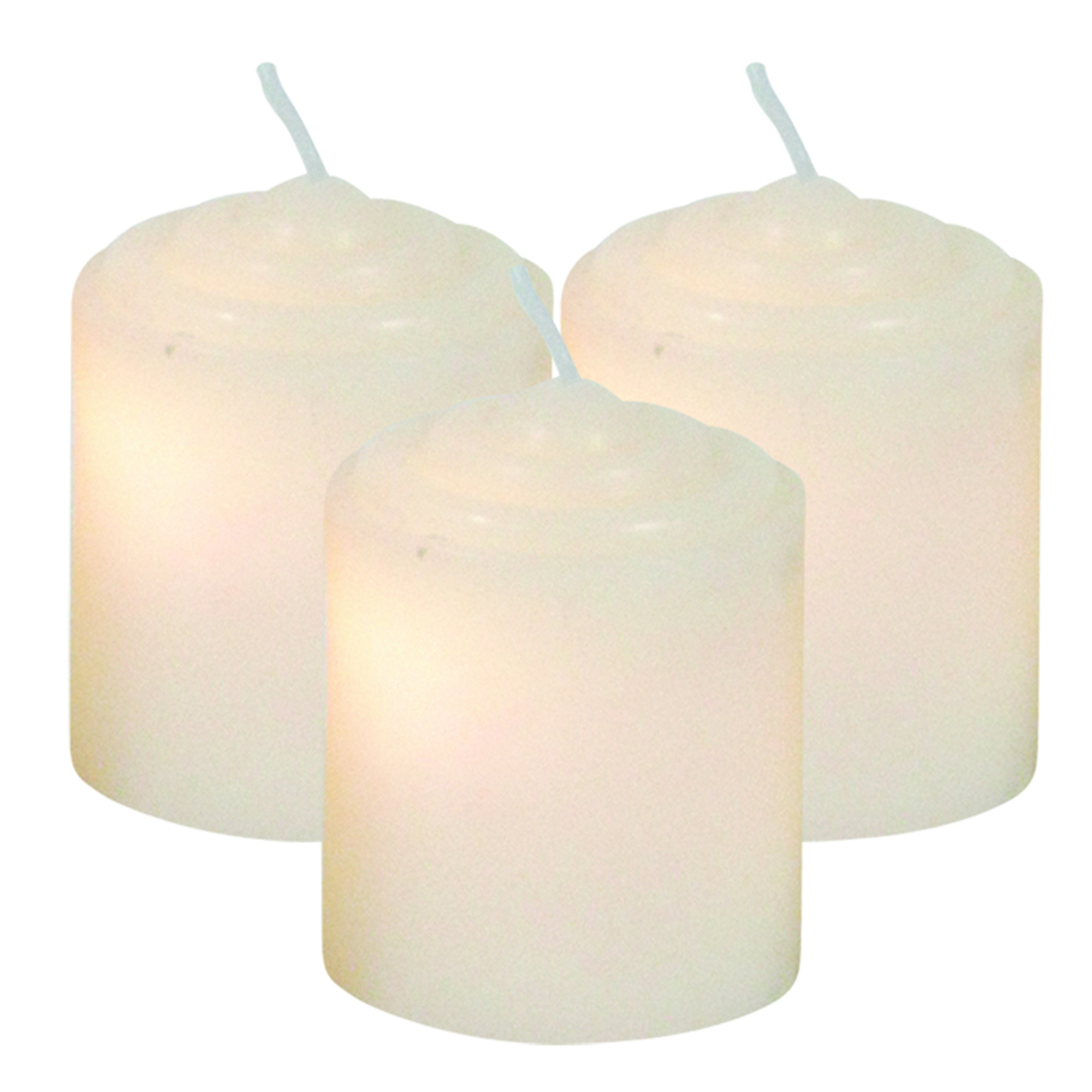 Brite Star Set of 4 2" Wax Votives with Wick White 7629279 HSN