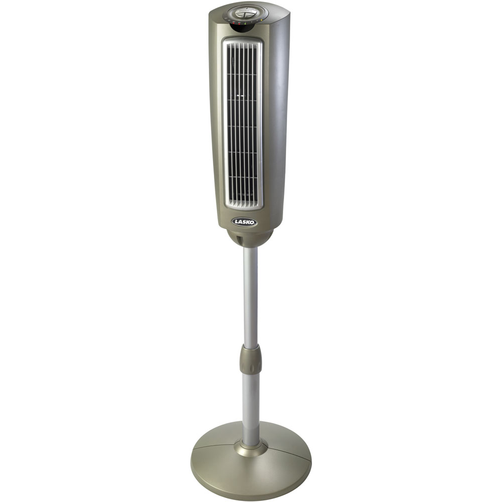 Lasko 52" SpaceSaving Oscillating Pedestal Tower Fan with Remote