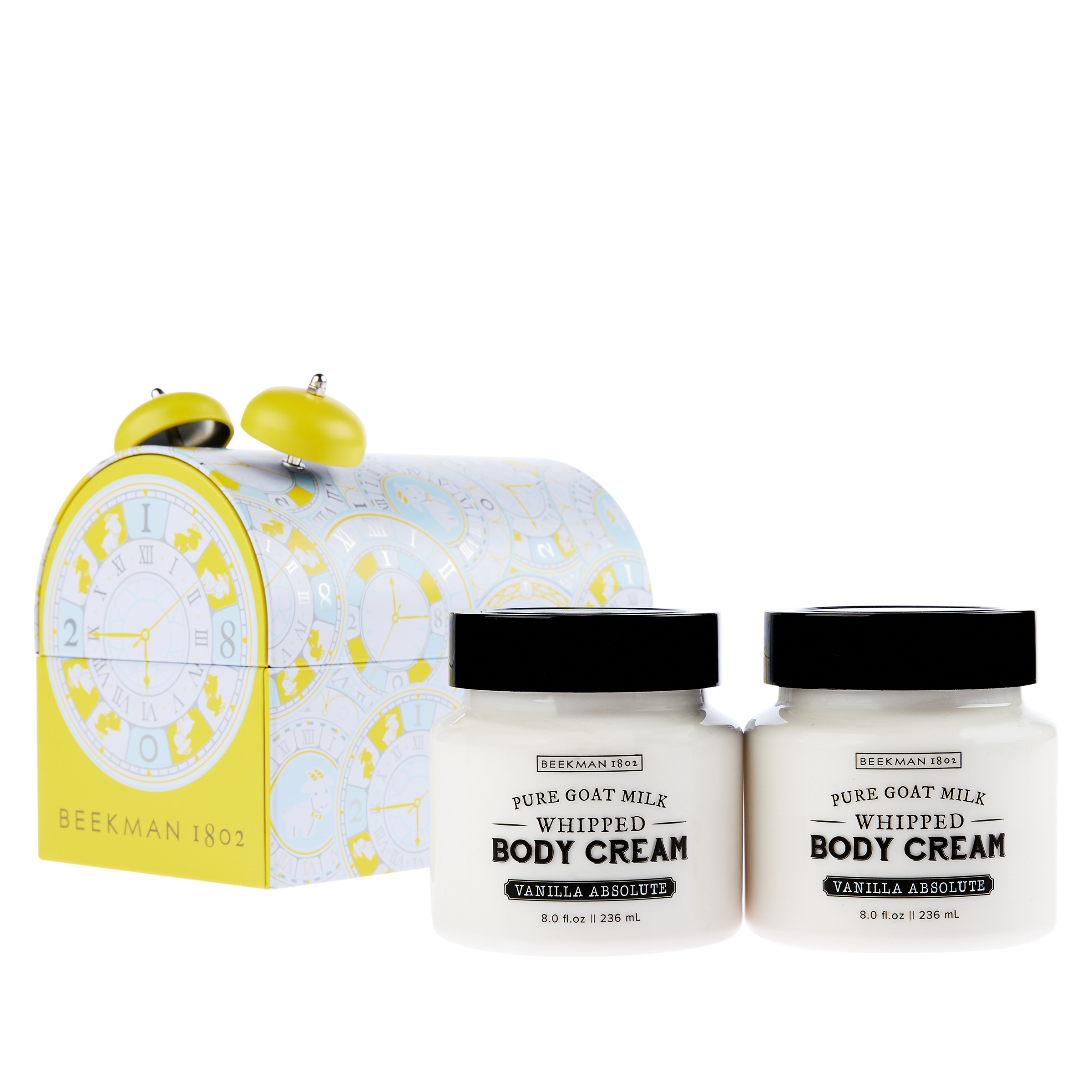 Beekman 1802 2pack Vanilla Absolute Goat Milk Body Cream in Clock Tin