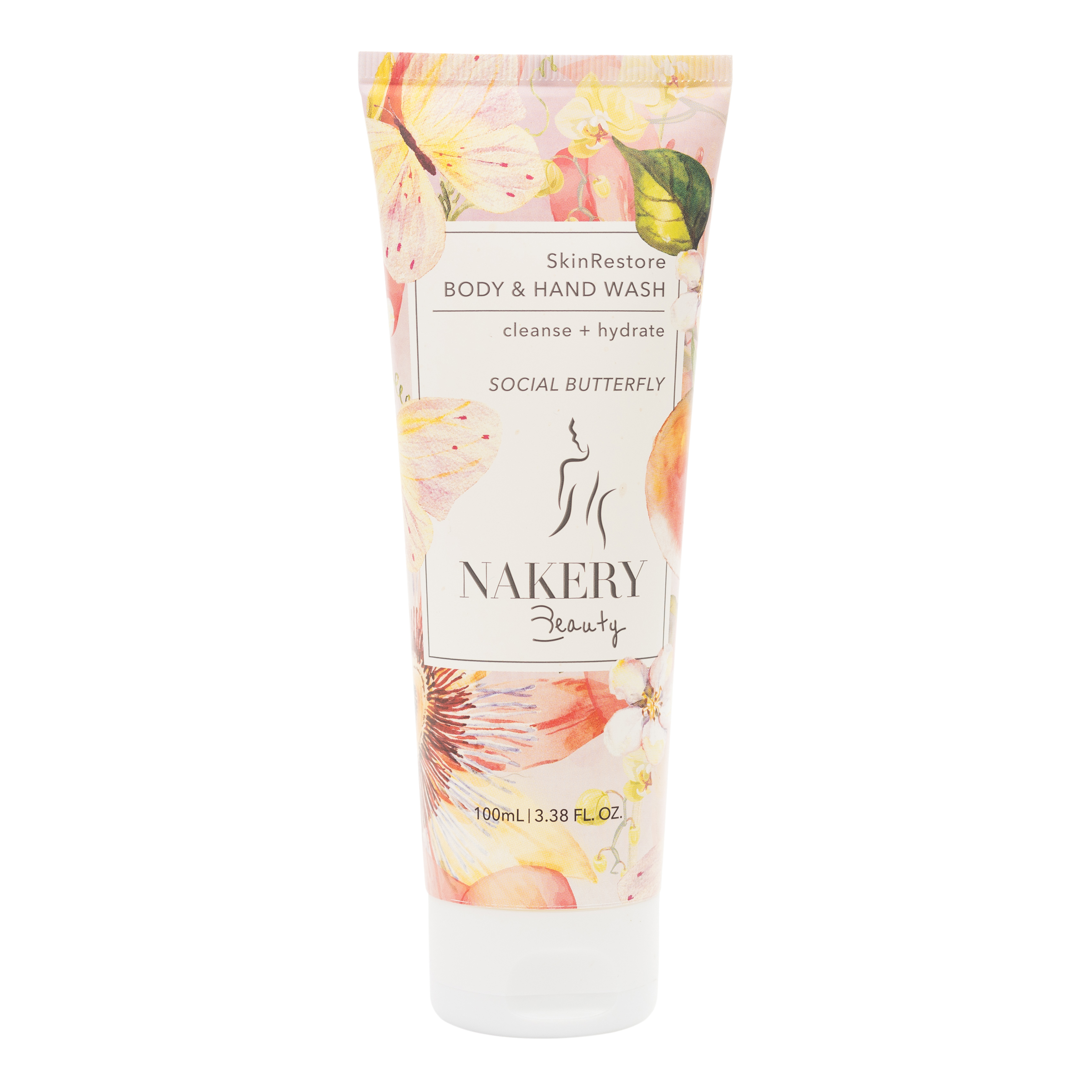 Nakery Beauty Social Butterfly SkinRestore Face, Body & Hair Wash