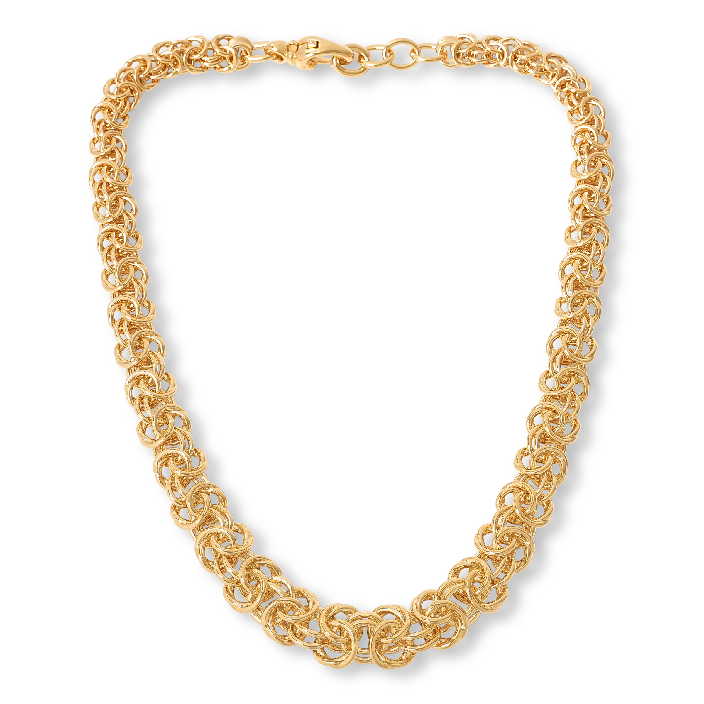 Soave Oro 14K Gold Electroform Byzantine Chain 19" Necklace 23149782