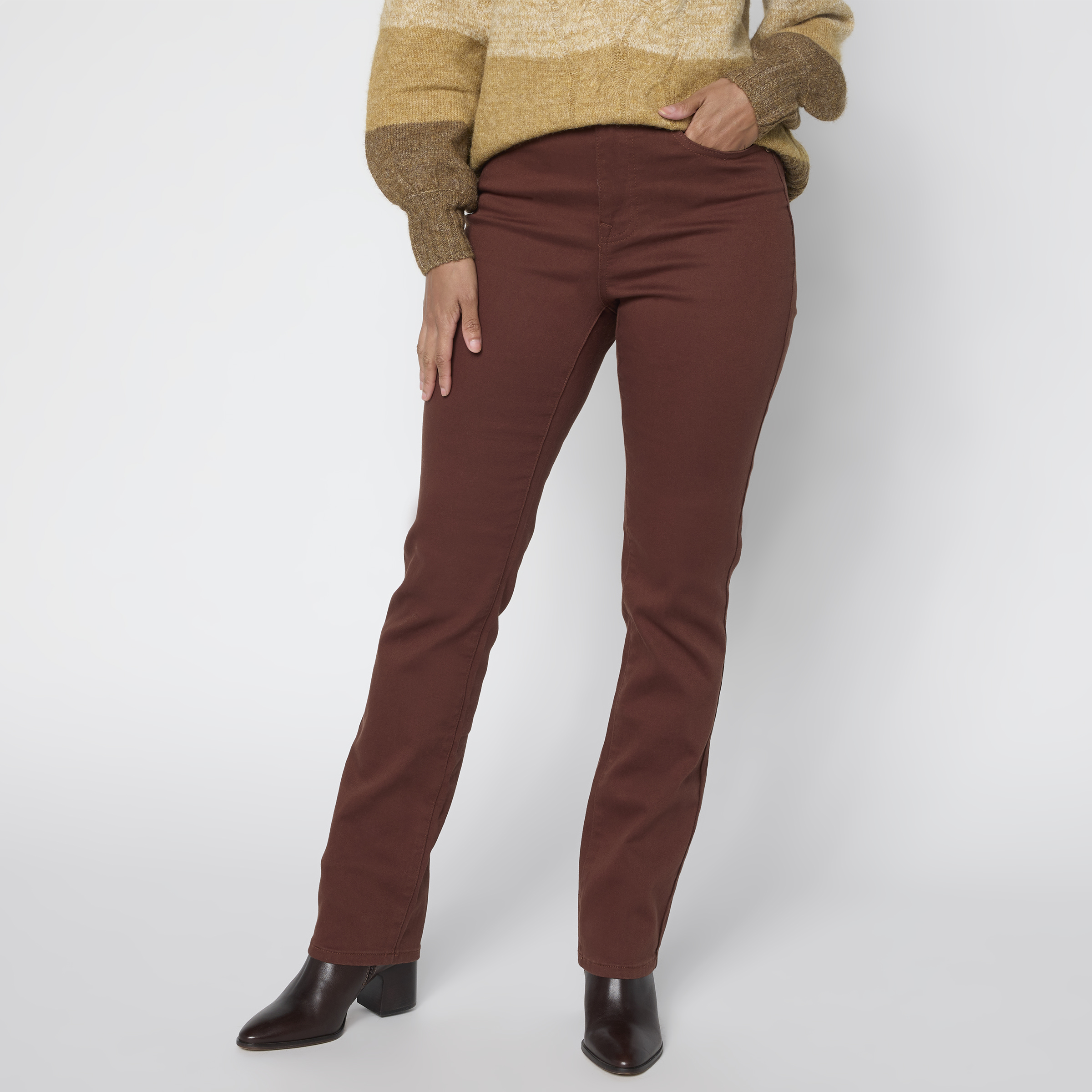DG2 by Diane Gilman Virtual Stretch Straight-Leg Utility Jean main image 1