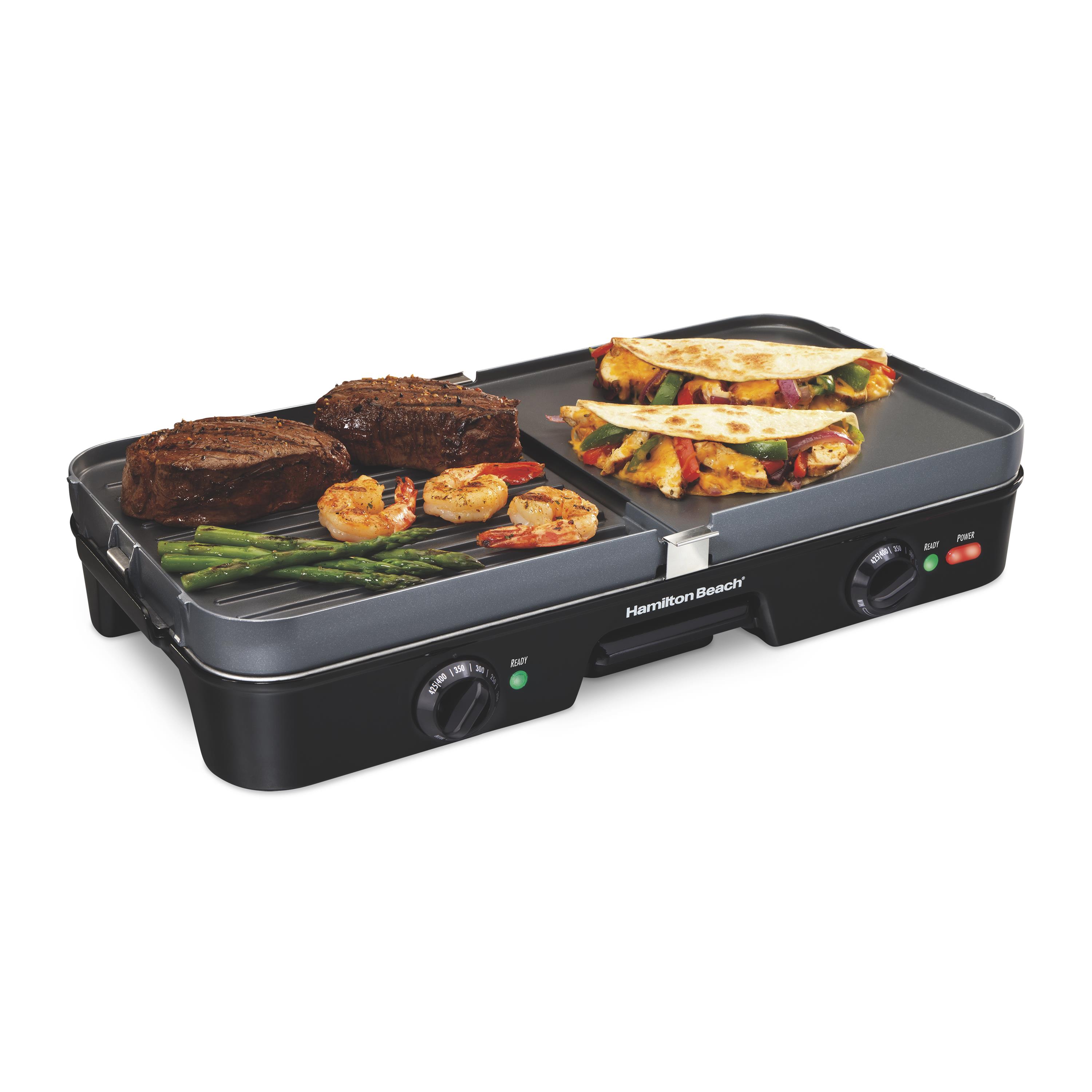 Hamilton Beach 3inOne Grill/Griddle 9204801 HSN