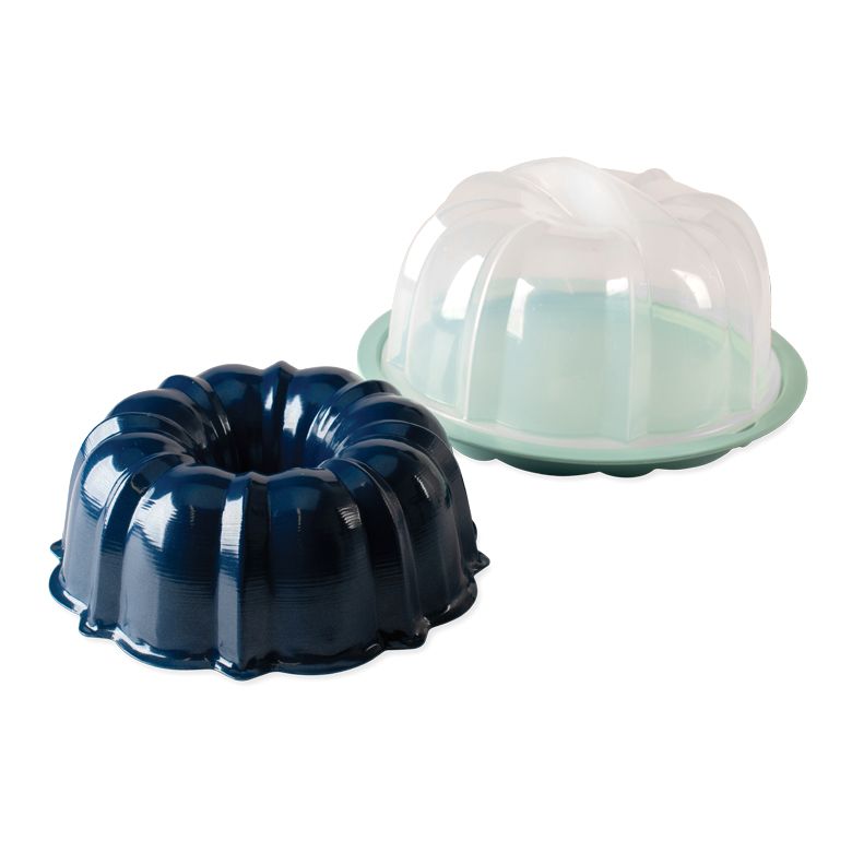 Nordic Ware Bundt Pan with Translucent Cake Keeper 9273201 HSN