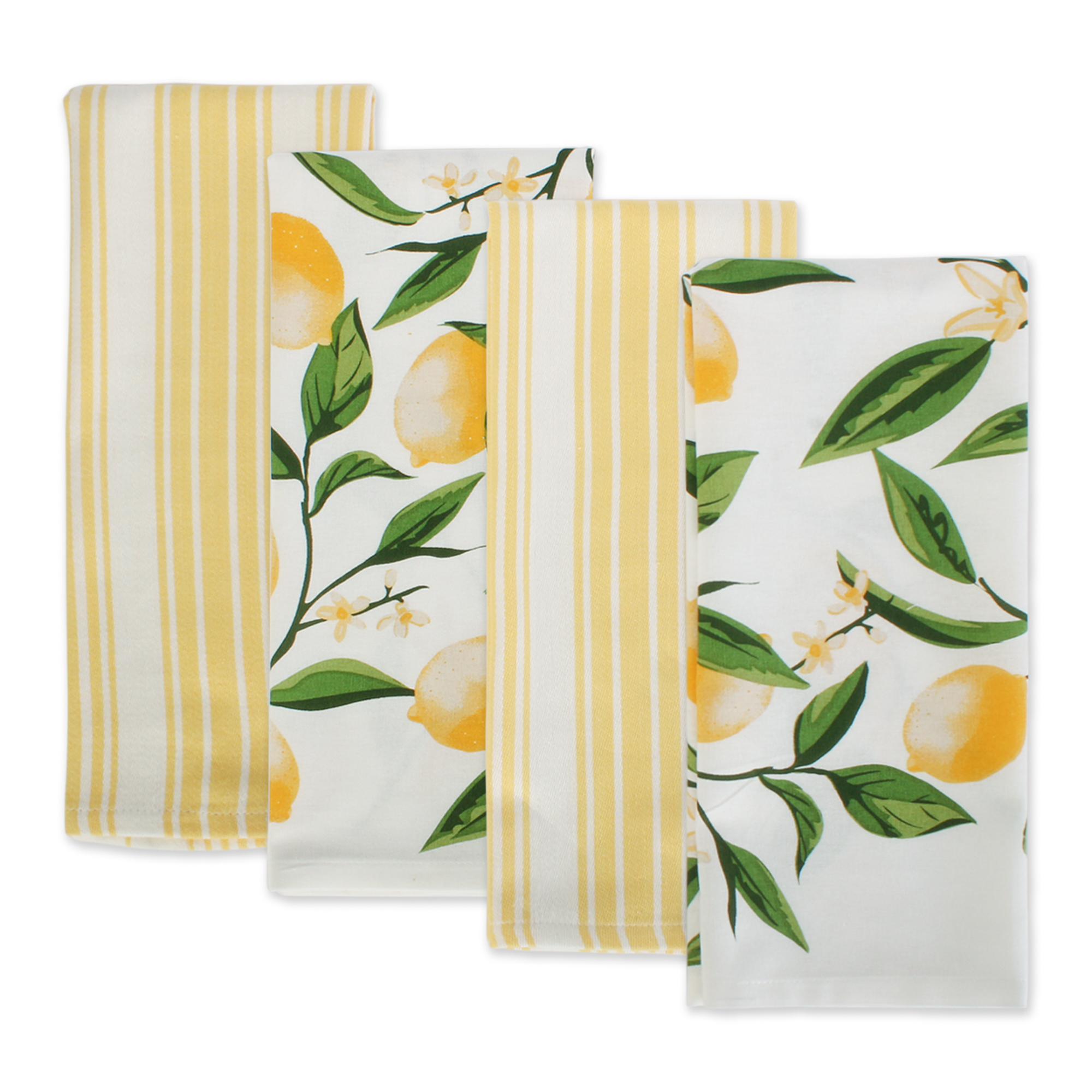 Design Imports Lemon Bliss Kitchen Towel Set of 4 9412385 HSN