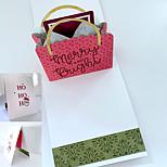 Diamond Press Holiday Bag Pop-Up Card Stamps and Dies - 20627905 | HSN