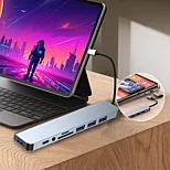 Ethos 8-in-1 USB C Hub New Type-C Adapter - 23341566 | HSN
