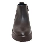 FitFlop F-Mode Leather/Suede Flatform Zip Ankle Boot | HSN