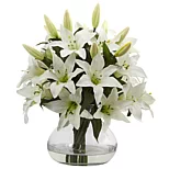 Large Lily Arrangement with Vase - 9195943 | HSN