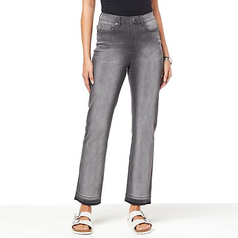 DG2 by Diane Gilman New Classic Stretch Shadow-Wash Ankle Jean - 20514532