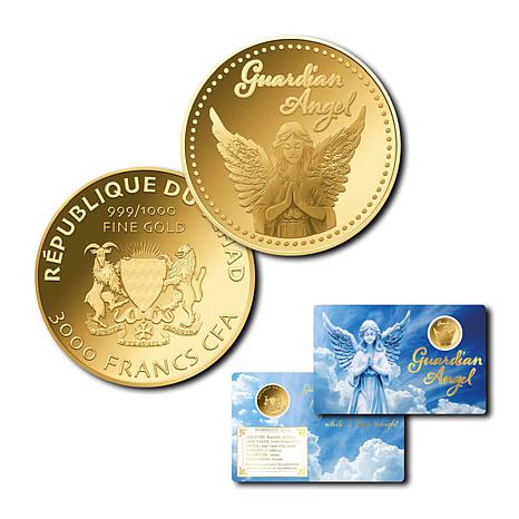 Guardian Angel 99.9% Gold Coin Card - 22345203 | HSN