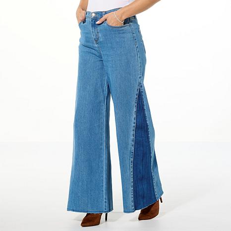 【WONDER WONDER】Harin Stopper Washing Long Wide Denim Pants Wonder-Nation-Girls-Fashion-