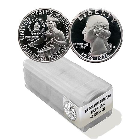 1976 Proof Bicentennial Quarters 40-Coin Roll - 23343563 | HSN