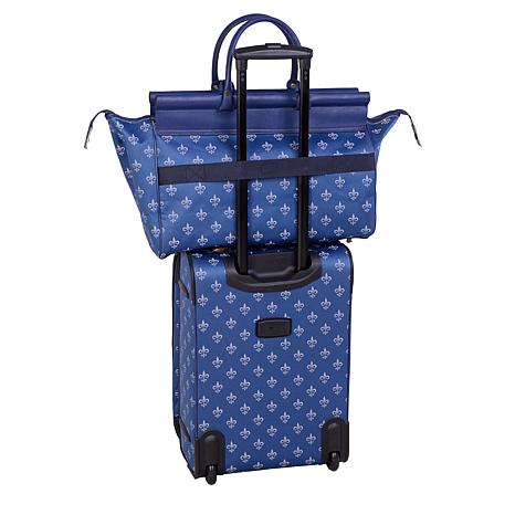 american flyer luggage fleur de lis