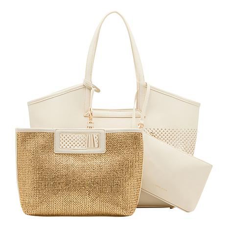 Anne Klein Solid Caning Tote Anne Klein Solid Caning Tote