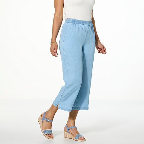 Antthony Soft Denim Pull-On Capri 23582502 HSN