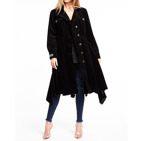 Aratta Leoni Corduroy Trench Coat - 9884148 | HSN