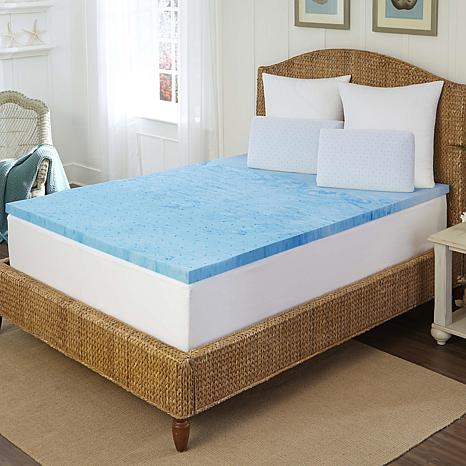 LUCID Comfort Collection 3 Gel Memory Foam Mattress Topper - King