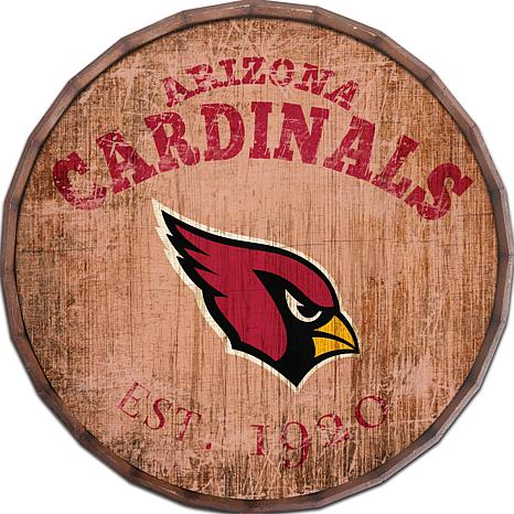 Arizona Cardinals Logo State Wood Sign