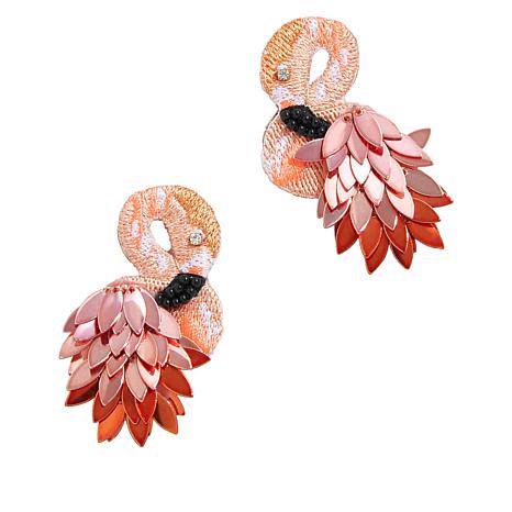 BAUBLEBAR Ready to Flamingle Flamingo Earrings