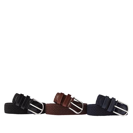 Perfect Match 3-pack Adjustable Reversible Belt Set