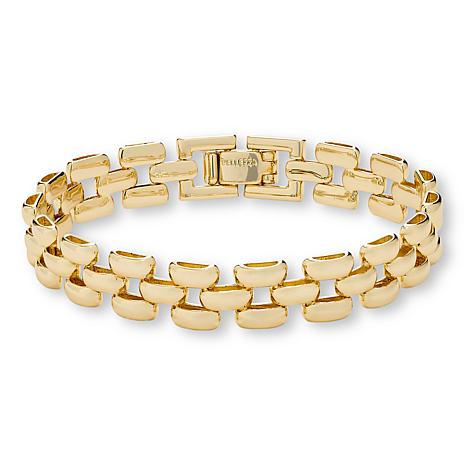 Bellezza Bronze 3-Row Panther Link Bracelet | HSN