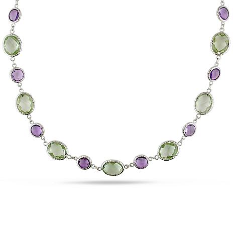 Bellini 14K White Gold Multi-Color Spinel and Diamond Necklace