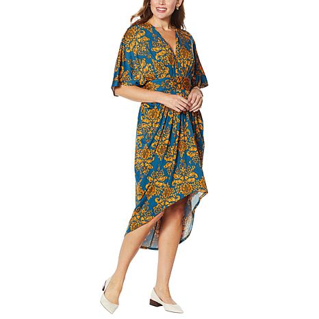 butterfly kaftan dress