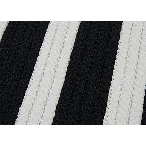 Colonial Mills Stripe It 8 Square Rug Black White Colonial Mills Stripe It 8 Square Rug Black White