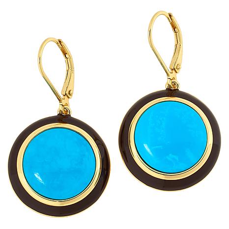 Connie Craig Carroll Jewelry Jude Gemstone and Resin Drop Earrings ...